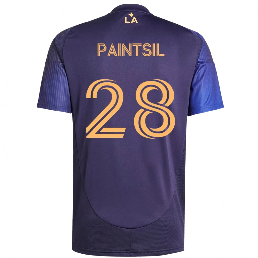 Danxen Kinder Joseph Paintsil #28 Lila Blau Auswärtstrikot Trikot 2025/26 T-Shirt