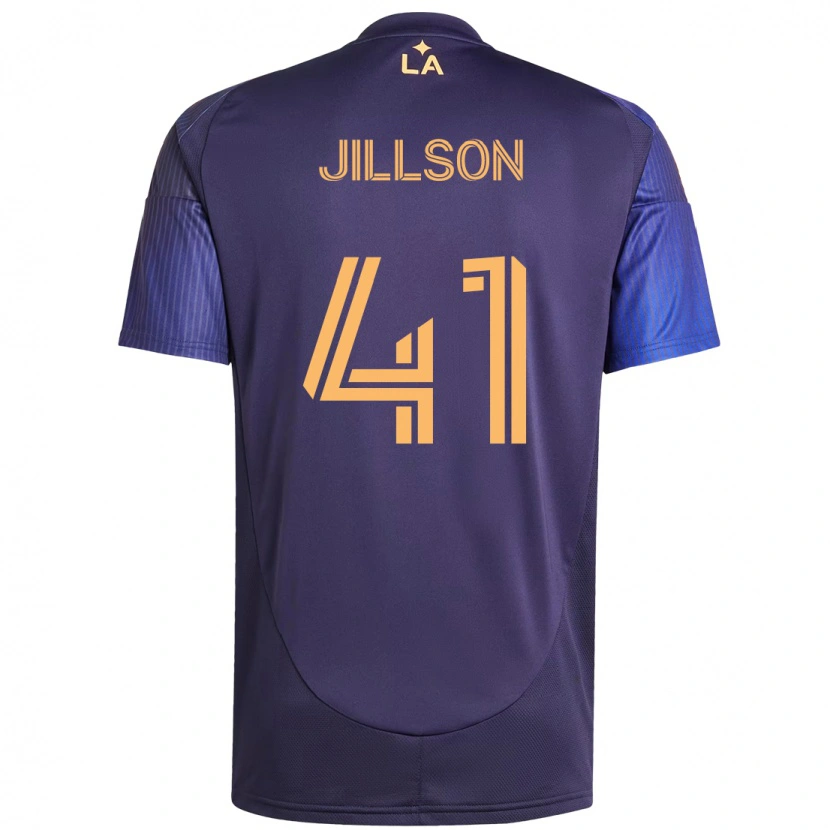 Danxen Kinder Simon Jillson #41 Lila Blau Auswärtstrikot Trikot 2025/26 T-Shirt
