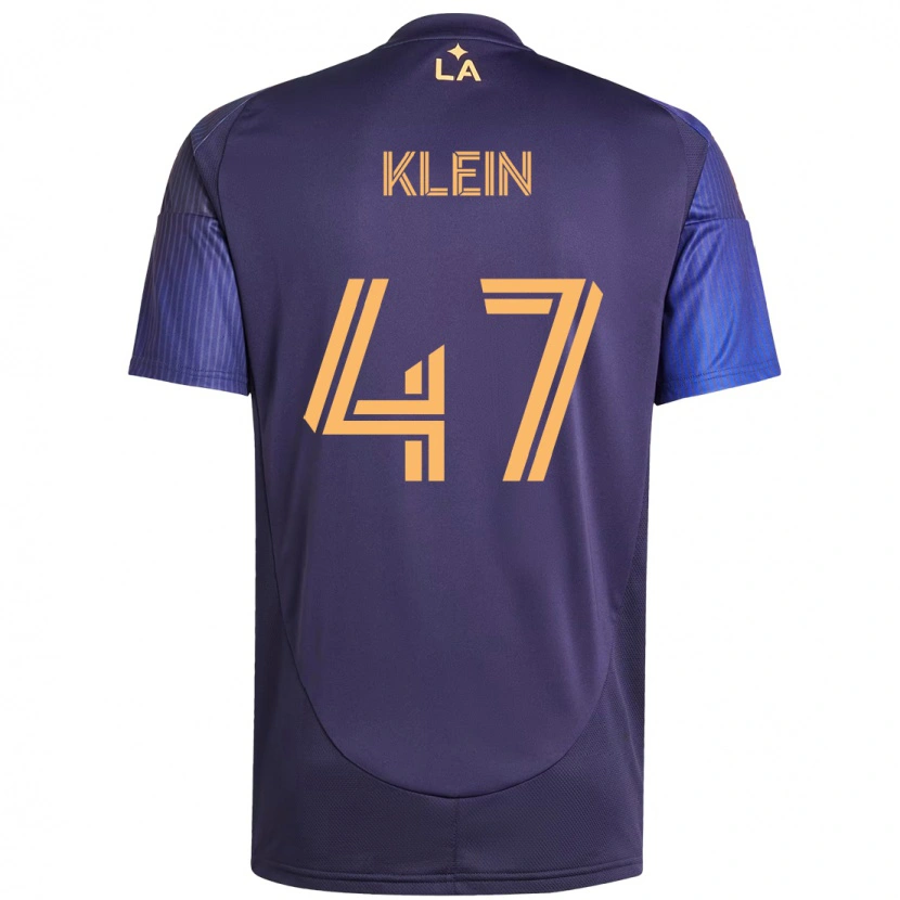Danxen Kinder Carson Klein #47 Lila Blau Auswärtstrikot Trikot 2025/26 T-Shirt