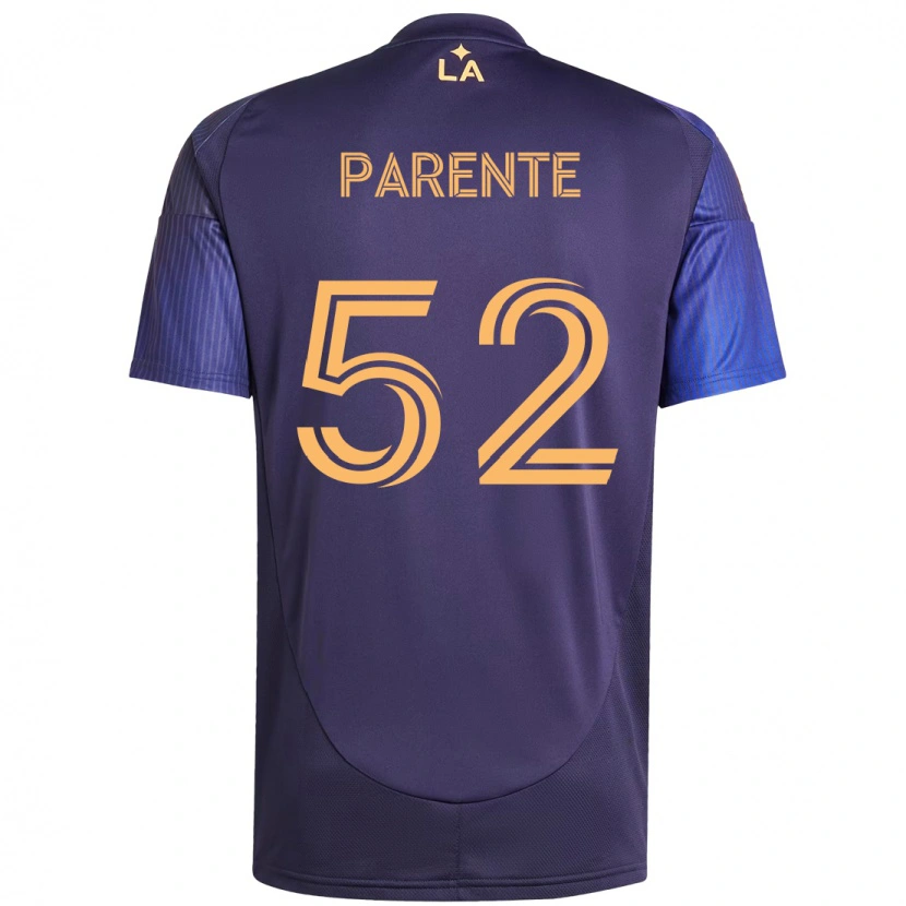 Danxen Kinder Isaiah Parente #52 Lila Blau Auswärtstrikot Trikot 2025/26 T-Shirt