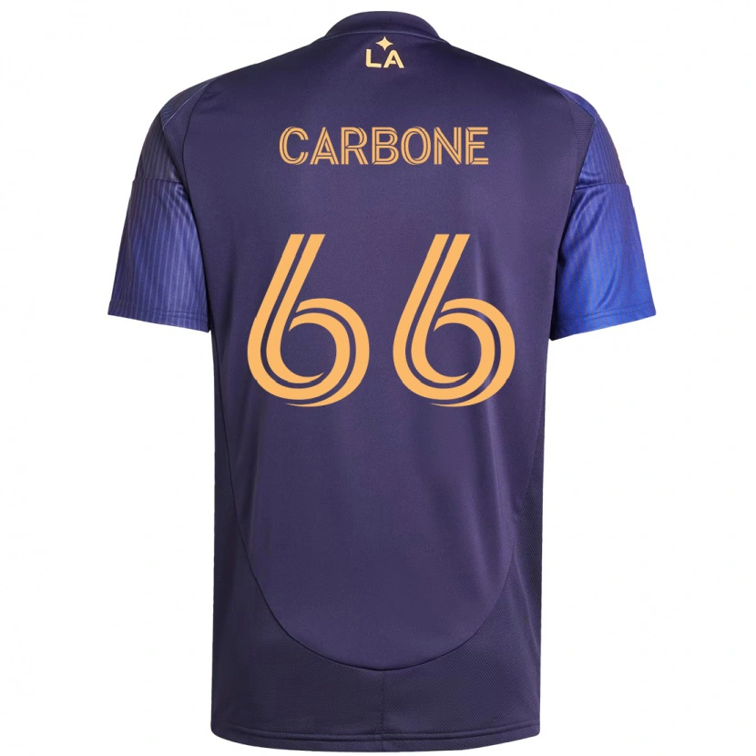 Danxen Kinder Matteo Carbone #66 Lila Blau Auswärtstrikot Trikot 2025/26 T-Shirt