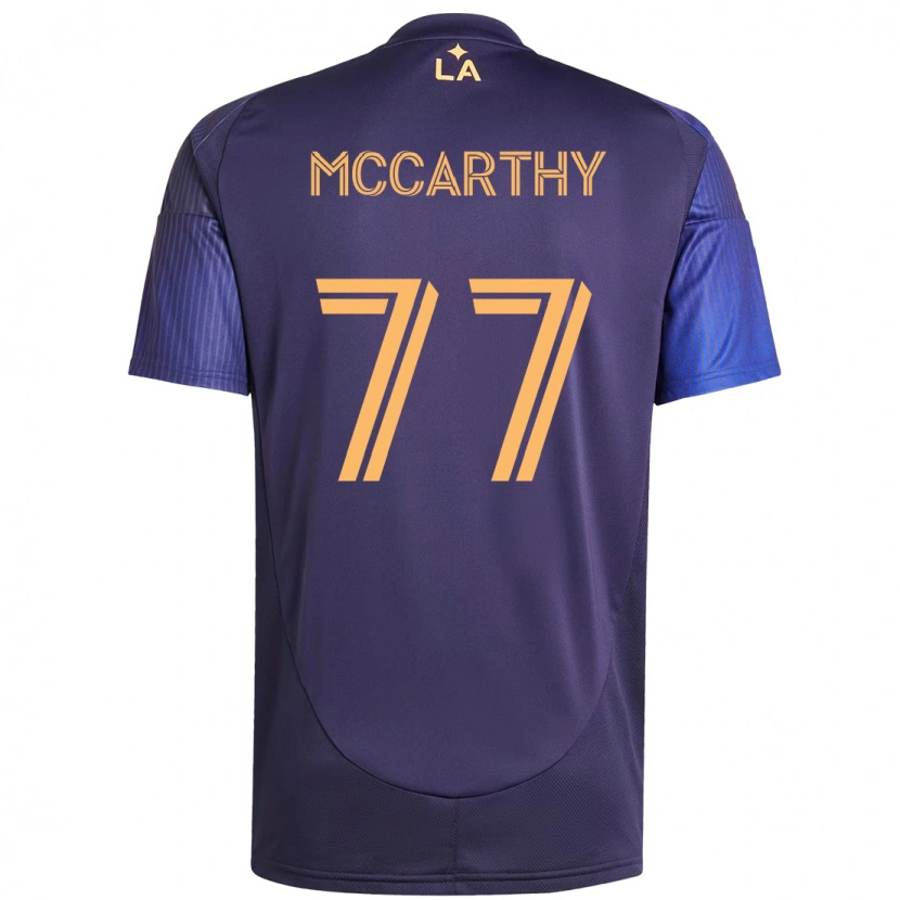 Danxen Kinder John Mccarthy #77 Lila Blau Auswärtstrikot Trikot 2025/26 T-Shirt