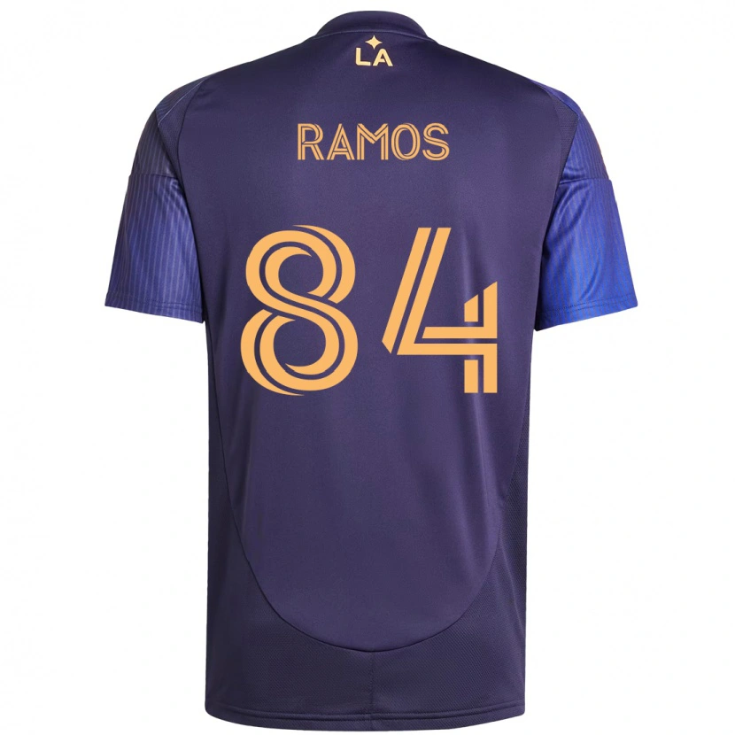 Danxen Kinder Rubén Ramos #84 Lila Blau Auswärtstrikot Trikot 2025/26 T-Shirt