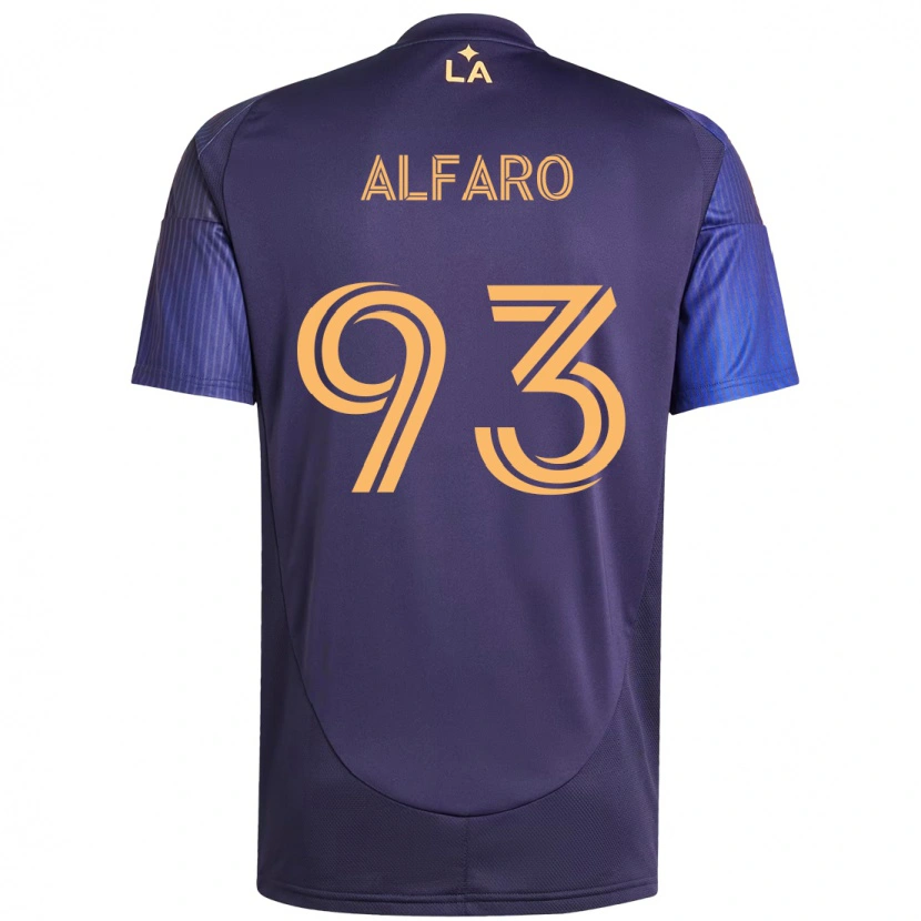 Danxen Kinder Tony Alfaro #93 Lila Blau Auswärtstrikot Trikot 2025/26 T-Shirt