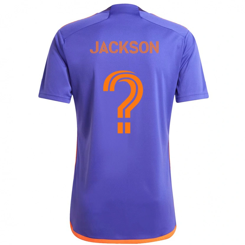 Danxen Kinder Parker Jackson #0 Lila Orange Auswärtstrikot Trikot 2025/26 T-Shirt