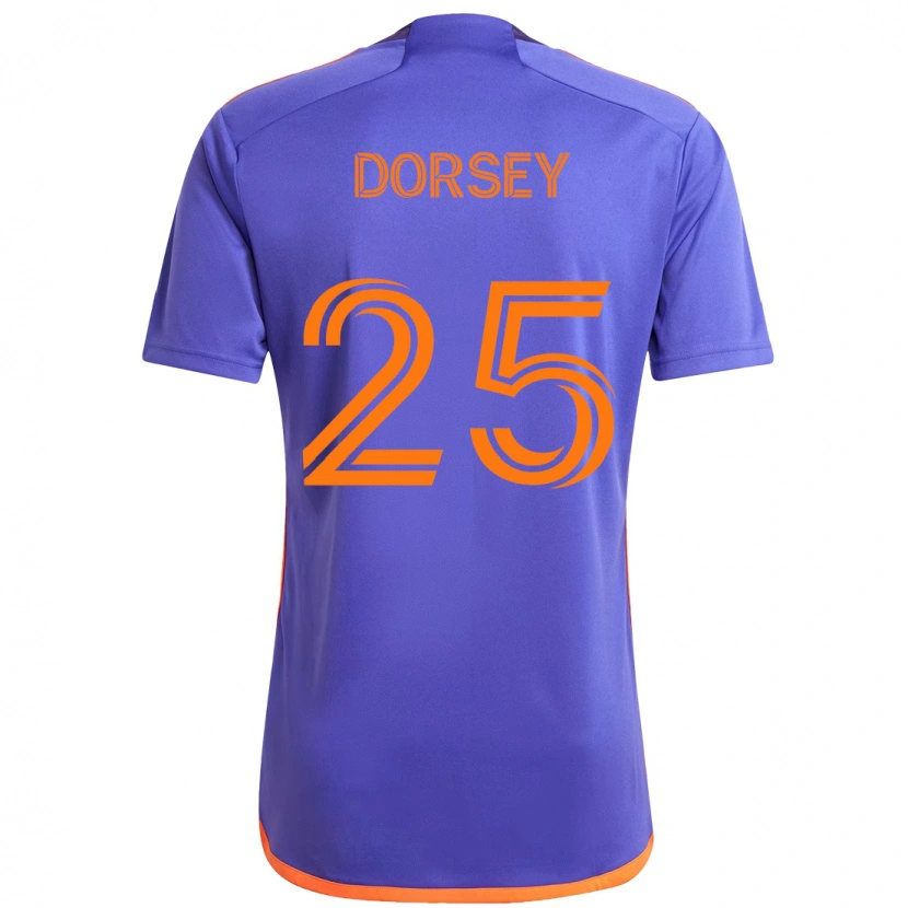 Danxen Kinder Griffin Dorsey #25 Lila Orange Auswärtstrikot Trikot 2025/26 T-Shirt