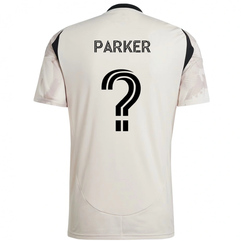 Danxen Kinder Tim Parker #0 Beige Schwarz Auswärtstrikot Trikot 2025/26 T-Shirt