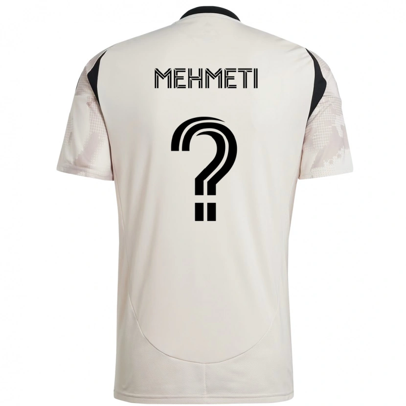 Danxen Kinder Adri Mehmeti #0 Beige Schwarz Auswärtstrikot Trikot 2025/26 T-Shirt