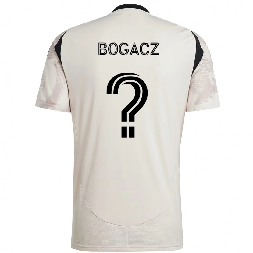 Danxen Kinder Wiktor Bogacz #0 Beige Schwarz Auswärtstrikot Trikot 2025/26 T-Shirt