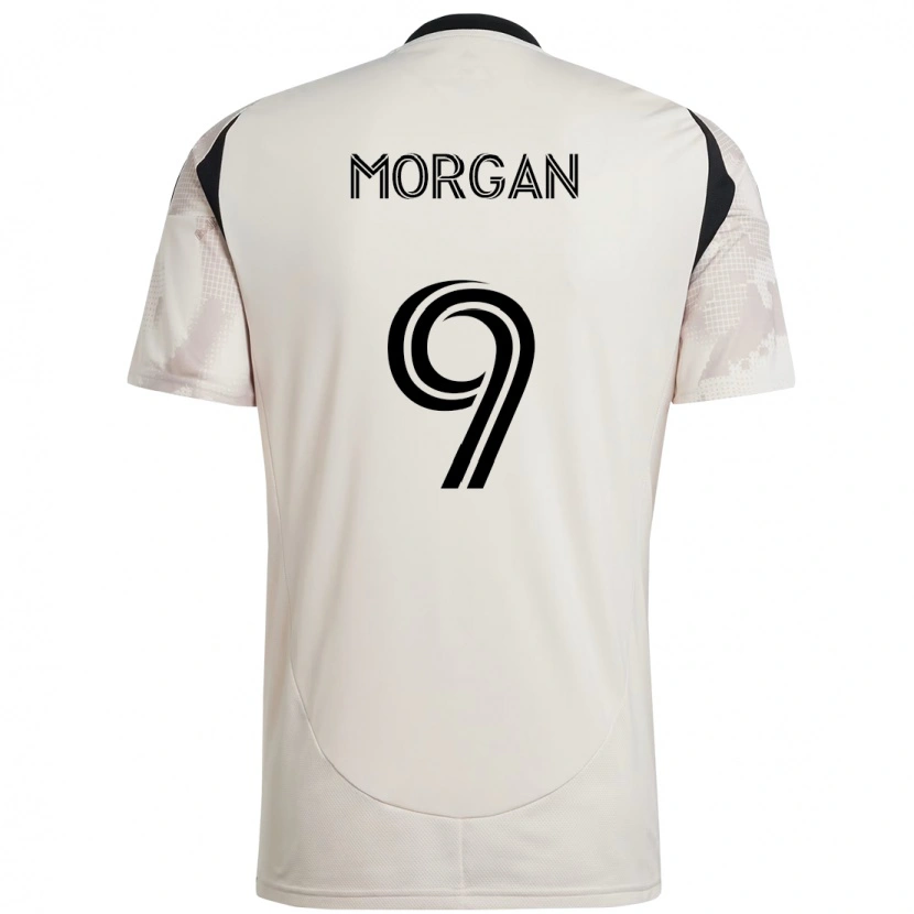Danxen Kinder Lewis Morgan #9 Beige Schwarz Auswärtstrikot Trikot 2025/26 T-Shirt