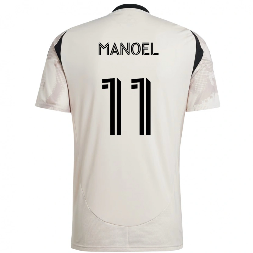 Danxen Kinder Elias Manoel #11 Beige Schwarz Auswärtstrikot Trikot 2025/26 T-Shirt