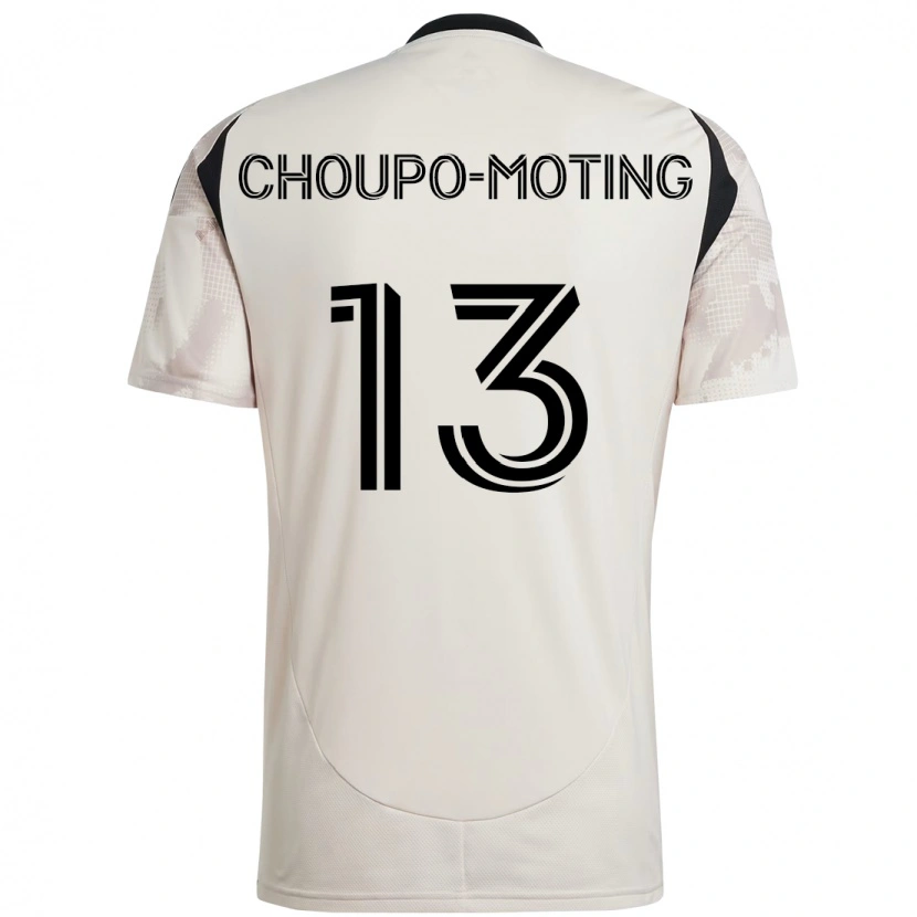Danxen Kinder Eric-Maxim Choupo-Moting #13 Beige Schwarz Auswärtstrikot Trikot 2025/26 T-Shirt