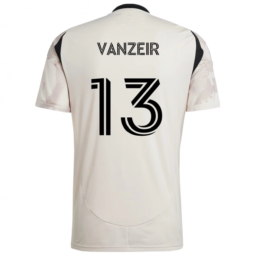 Danxen Kinder Dante Vanzeir #13 Beige Schwarz Auswärtstrikot Trikot 2025/26 T-Shirt