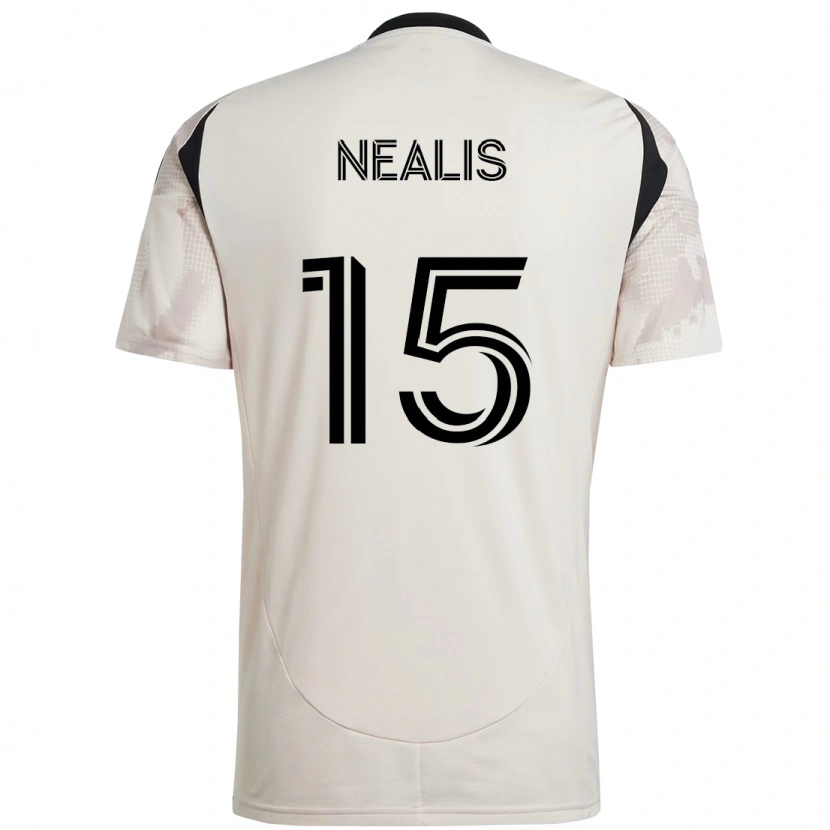 Danxen Kinder Sean Nealis #15 Beige Schwarz Auswärtstrikot Trikot 2025/26 T-Shirt