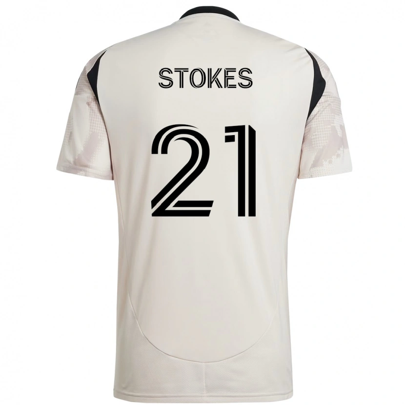 Danxen Kinder Aidan Stokes #21 Beige Schwarz Auswärtstrikot Trikot 2025/26 T-Shirt