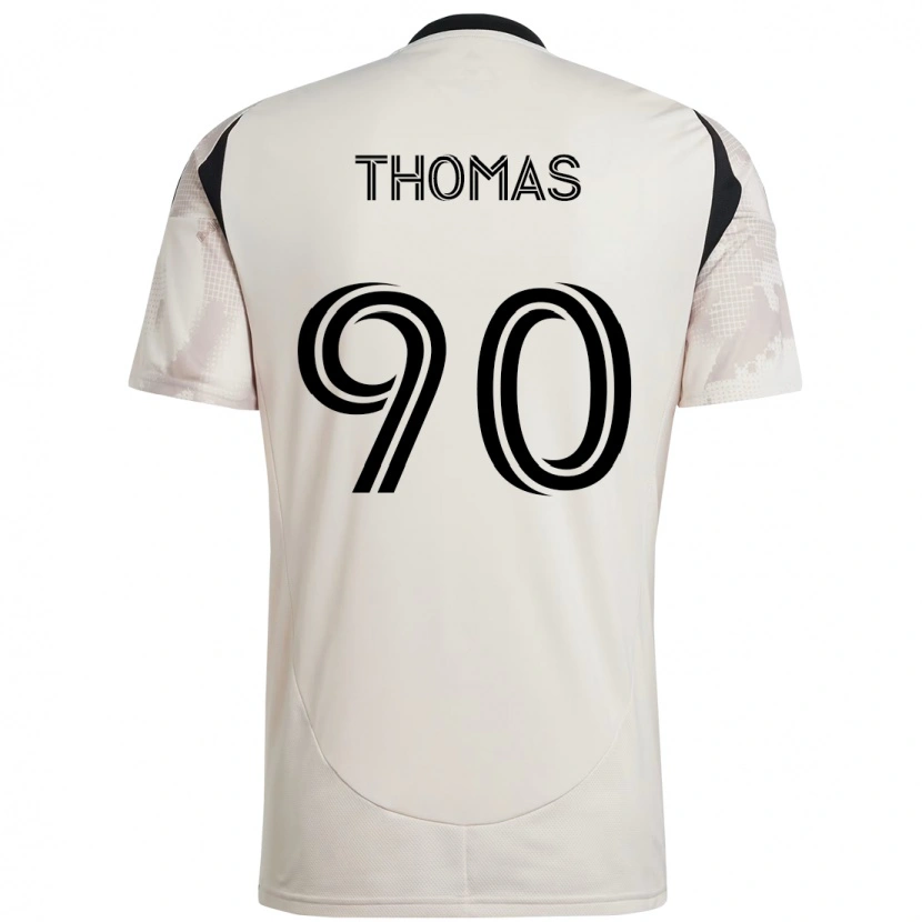 Danxen Kinder Oladayo Thomas #90 Beige Schwarz Auswärtstrikot Trikot 2025/26 T-Shirt