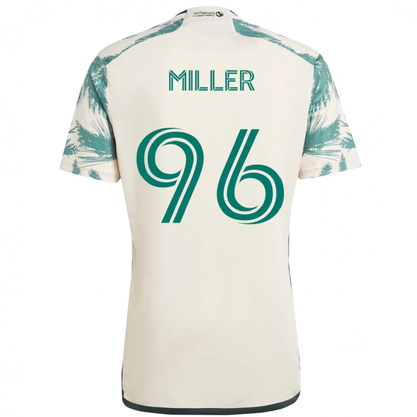 Danxen Kinder Carver Miller #96 Beige Grün Auswärtstrikot Trikot 2025/26 T-Shirt