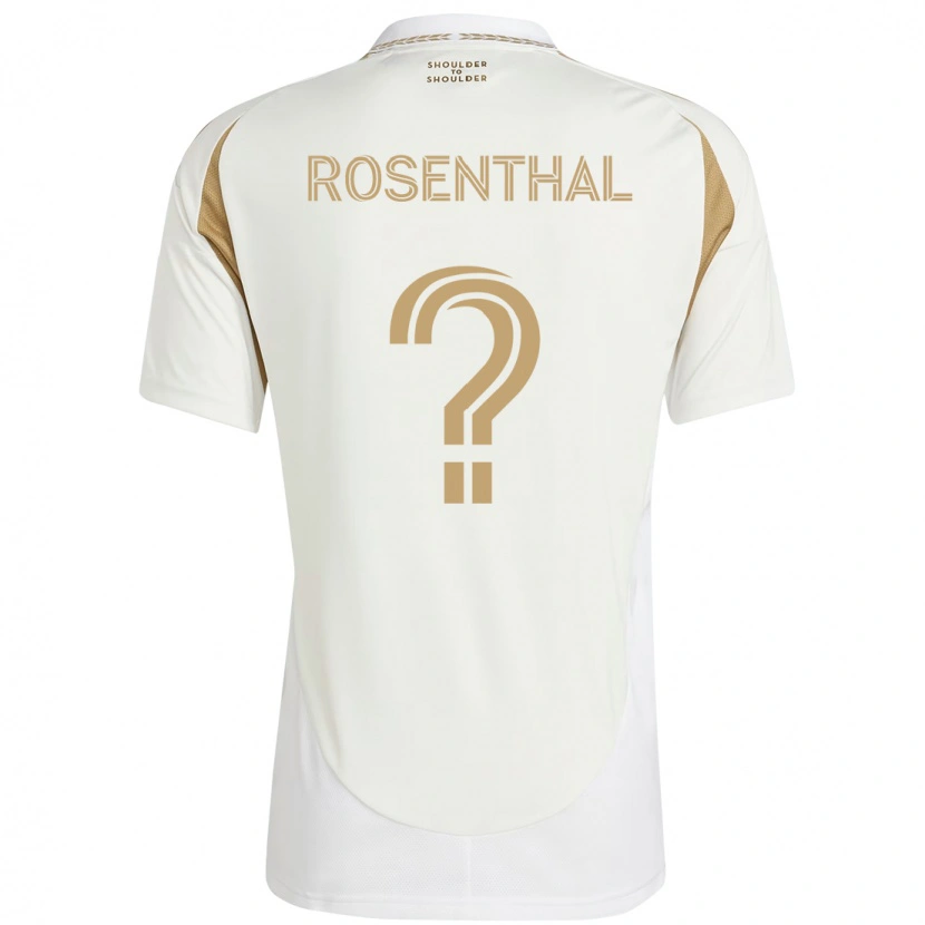 Danxen Kinder Charlie Rosenthal #0 Weiß Braun Auswärtstrikot Trikot 2025/26 T-Shirt