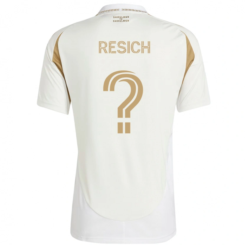 Danxen Kinder Dempsey Resich #0 Weiß Braun Auswärtstrikot Trikot 2025/26 T-Shirt