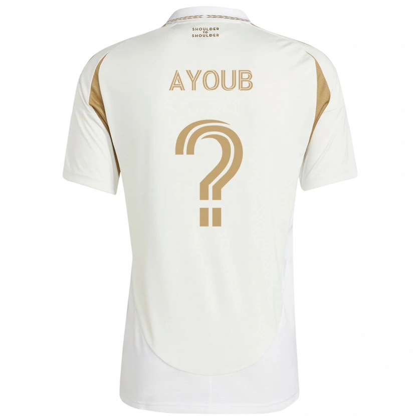 Danxen Kinder Ryan Ayoub #0 Weiß Braun Auswärtstrikot Trikot 2025/26 T-Shirt