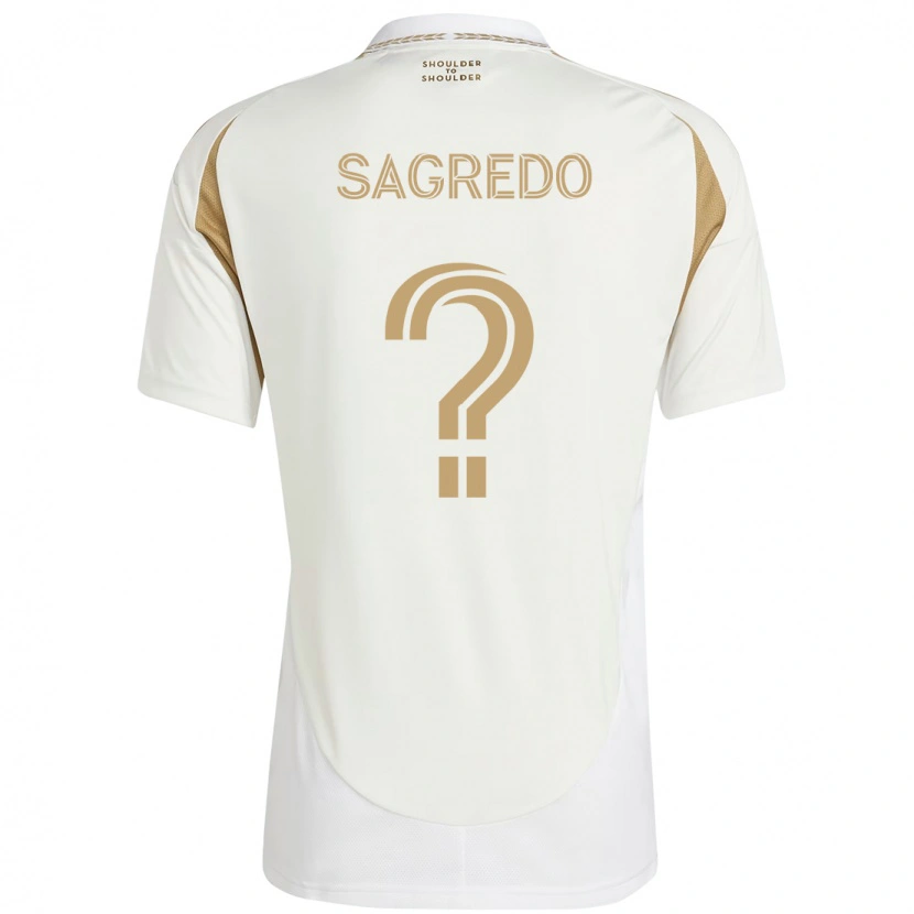 Danxen Kinder Giancarlo Sagredo #0 Weiß Braun Auswärtstrikot Trikot 2025/26 T-Shirt