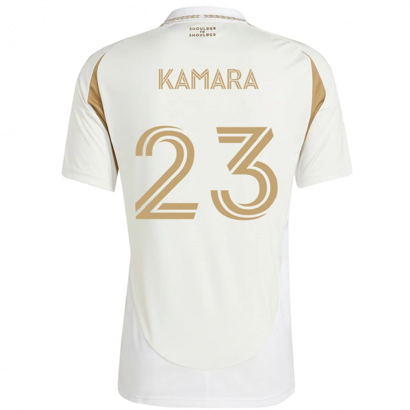 Danxen Kinder Kei Kamara #23 Weiß Braun Auswärtstrikot Trikot 2025/26 T-Shirt