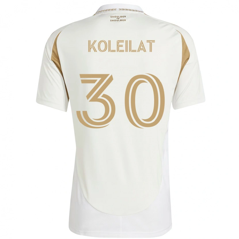 Danxen Kinder Jassem Koleilat #30 Weiß Braun Auswärtstrikot Trikot 2025/26 T-Shirt