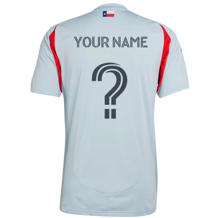 Danxen Kinder Ihren Namen #0 Hellblau Rot Auswärtstrikot Trikot 2025/26 T-Shirt
