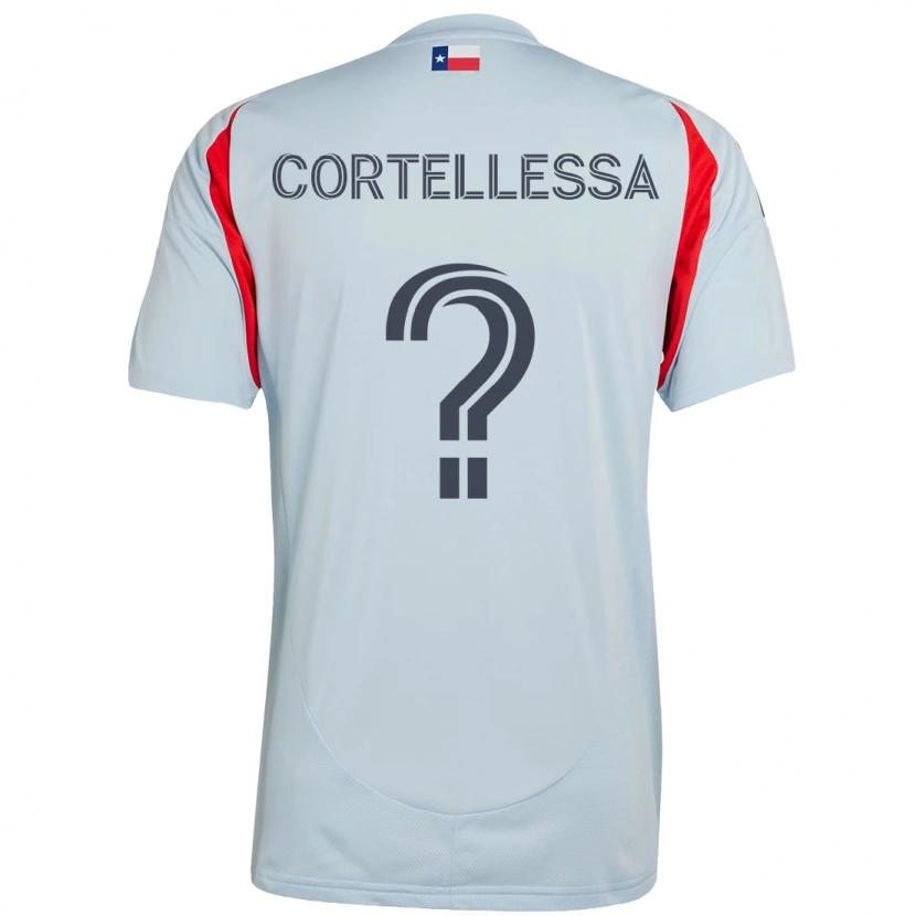 Danxen Kinder Michael Cortellessa #0 Hellblau Rot Auswärtstrikot Trikot 2025/26 T-Shirt