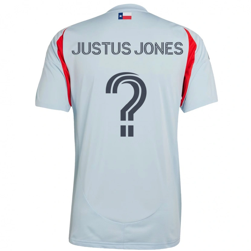 Danxen Kinder Justus Jones #0 Hellblau Rot Auswärtstrikot Trikot 2025/26 T-Shirt