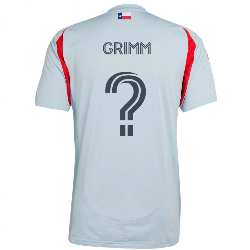 Danxen Kinder Mason Grimm #0 Hellblau Rot Auswärtstrikot Trikot 2025/26 T-Shirt
