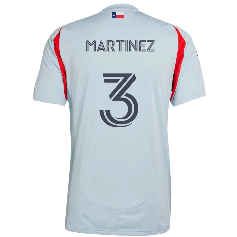 Danxen Kinder José Antonio Martínez #3 Hellblau Rot Auswärtstrikot Trikot 2025/26 T-Shirt