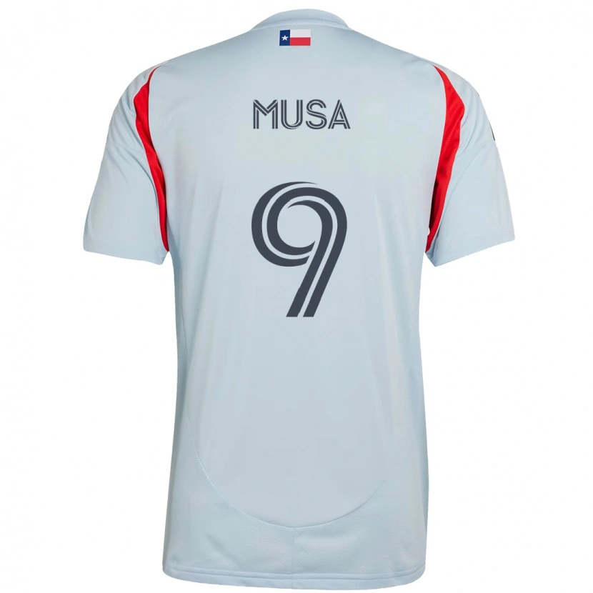 Danxen Kinder Petar Musa #9 Hellblau Rot Auswärtstrikot Trikot 2025/26 T-Shirt