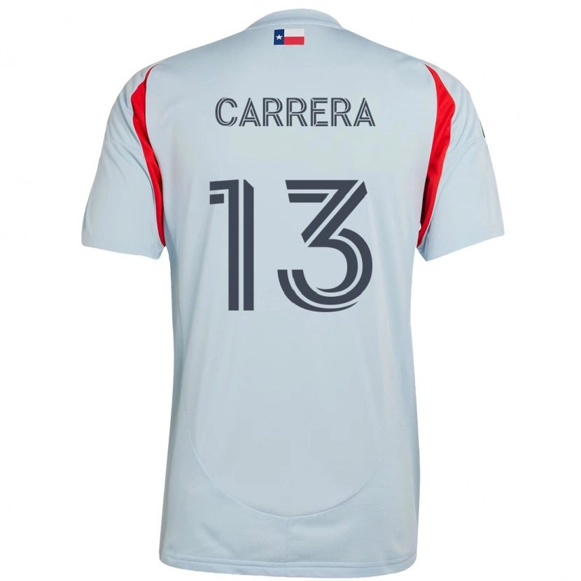 Danxen Kinder Antonio Carrera #13 Hellblau Rot Auswärtstrikot Trikot 2025/26 T-Shirt