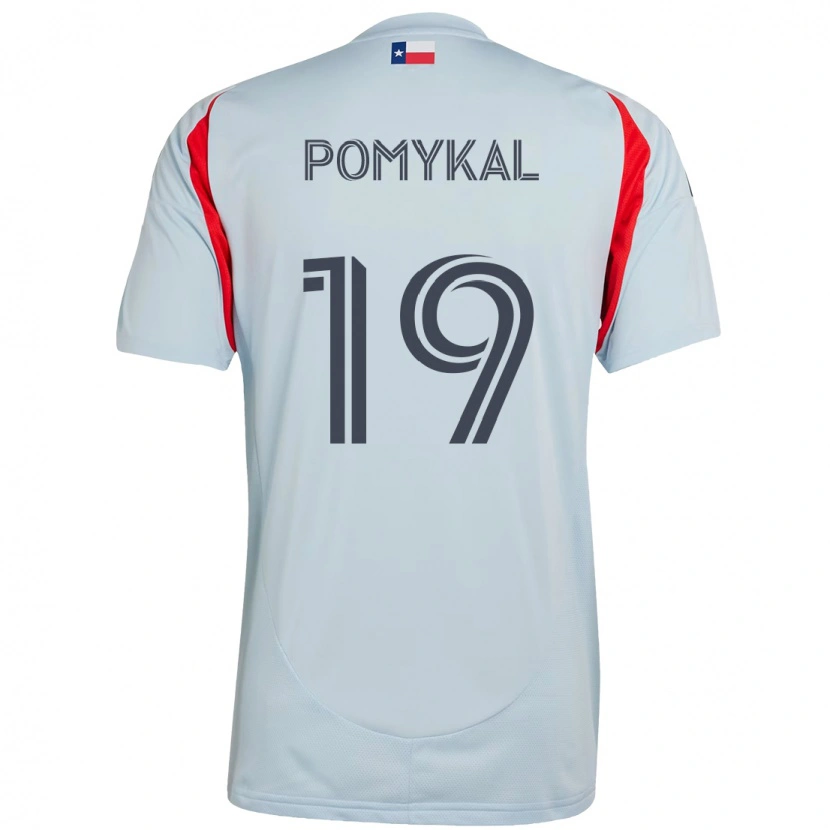 Danxen Kinder Paxton Pomykal #19 Hellblau Rot Auswärtstrikot Trikot 2025/26 T-Shirt