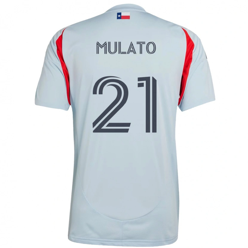Danxen Kinder José Mulato #21 Hellblau Rot Auswärtstrikot Trikot 2025/26 T-Shirt