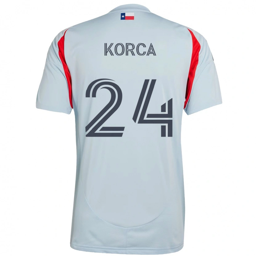 Danxen Kinder Amet Korca #24 Hellblau Rot Auswärtstrikot Trikot 2025/26 T-Shirt