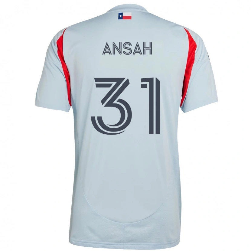 Danxen Kinder Eugene Ansah #31 Hellblau Rot Auswärtstrikot Trikot 2025/26 T-Shirt
