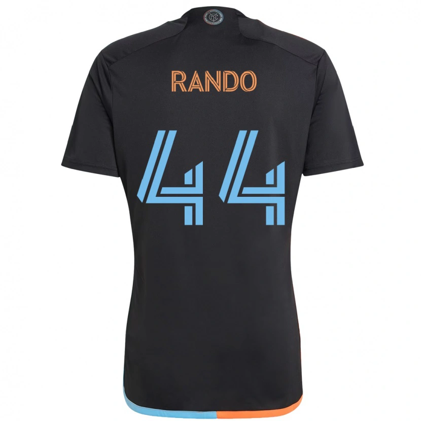 Danxen Kinder Alex Rando #44 Schwarz Blau Orange Auswärtstrikot Trikot 2025/26 T-Shirt