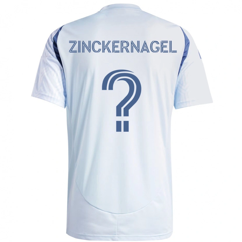 Danxen Kinder Philip Zinckernagel #0 Hellhimmelblau Blau Auswärtstrikot Trikot 2025/26 T-Shirt
