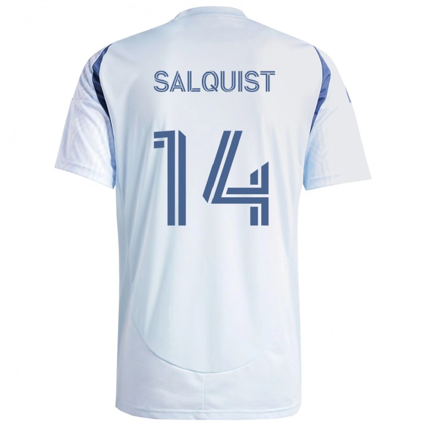 Danxen Kinder Tobias Salquist #14 Hellhimmelblau Blau Auswärtstrikot Trikot 2025/26 T-Shirt