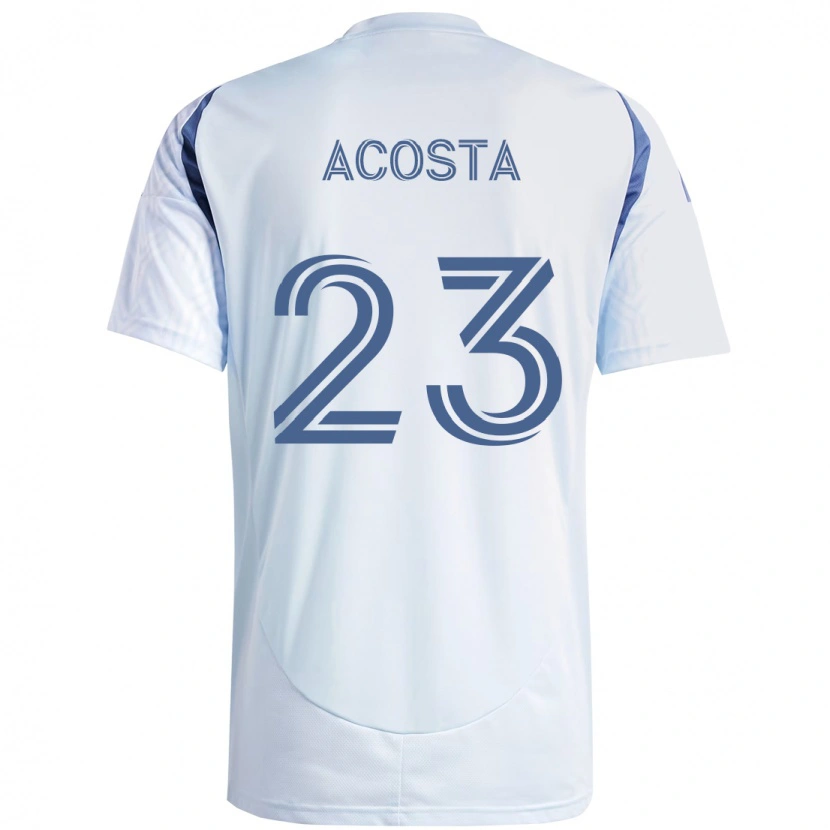 Danxen Kinder Kellyn Acosta #23 Hellhimmelblau Blau Auswärtstrikot Trikot 2025/26 T-Shirt