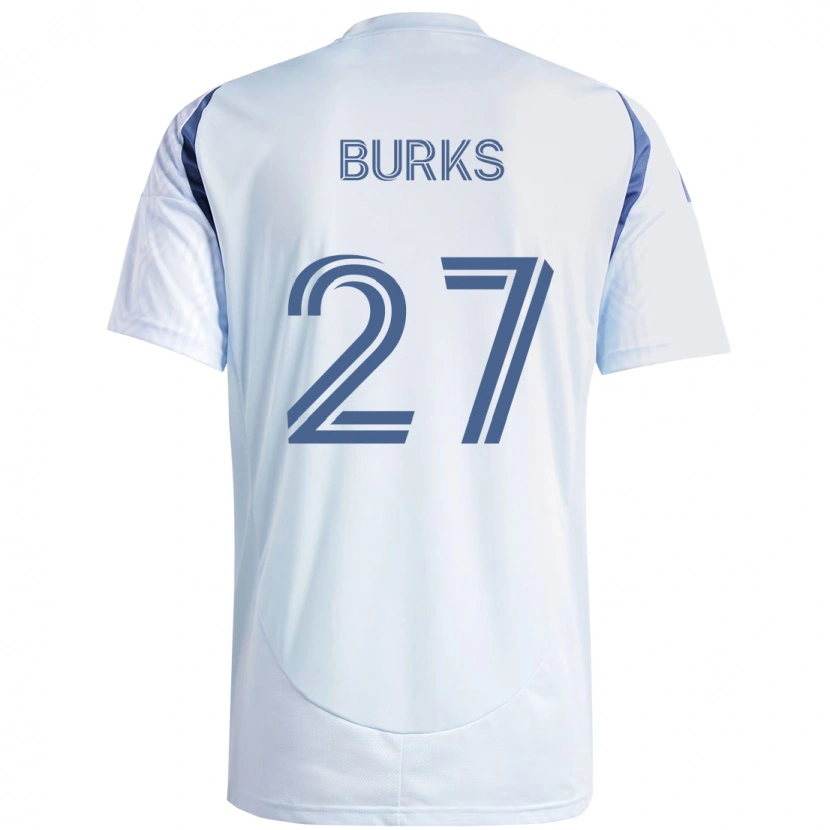 Danxen Kinder Kendall Burks #27 Hellhimmelblau Blau Auswärtstrikot Trikot 2025/26 T-Shirt