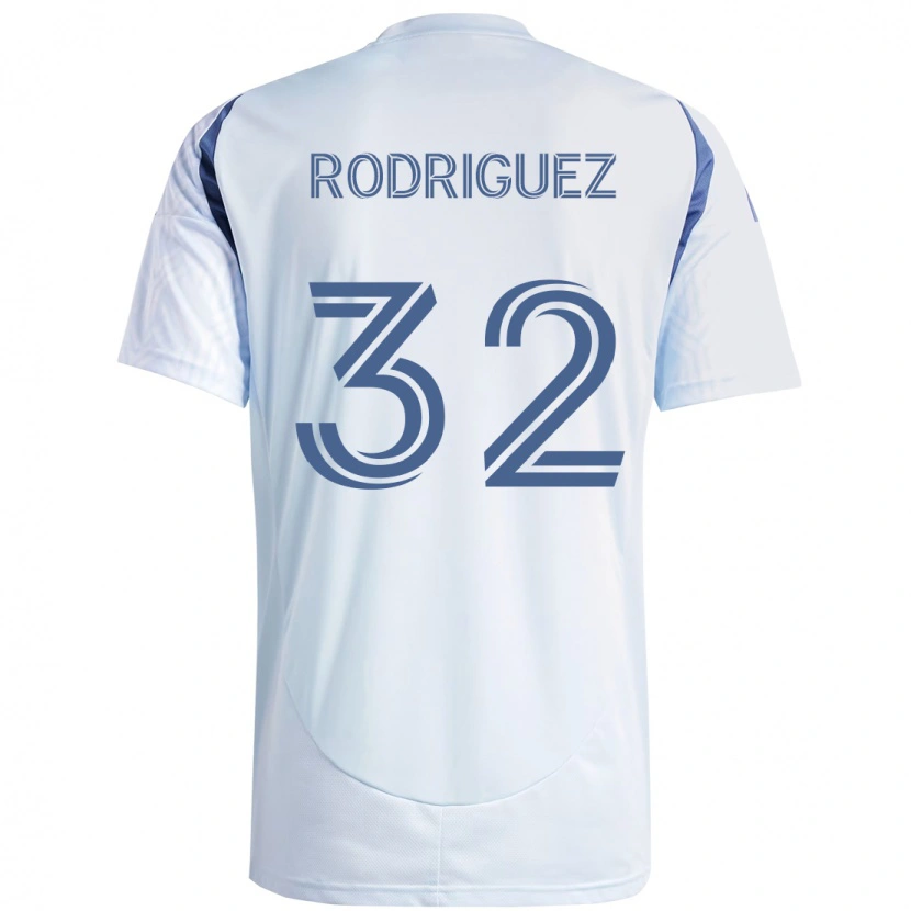 Danxen Kinder Missael Rodríguez #32 Hellhimmelblau Blau Auswärtstrikot Trikot 2025/26 T-Shirt