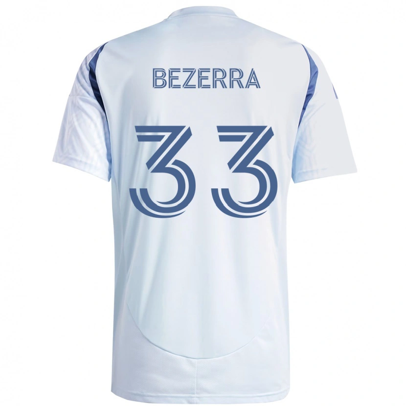 Danxen Kinder Victor Bezerra #33 Hellhimmelblau Blau Auswärtstrikot Trikot 2025/26 T-Shirt