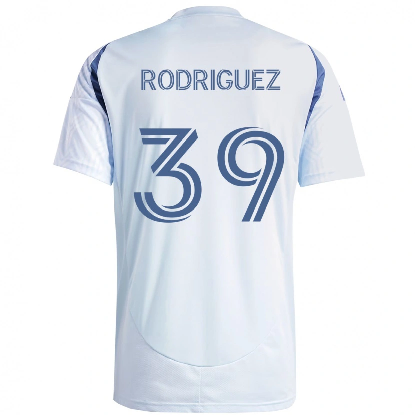 Danxen Kinder Allan Rodriguez #39 Hellhimmelblau Blau Auswärtstrikot Trikot 2025/26 T-Shirt