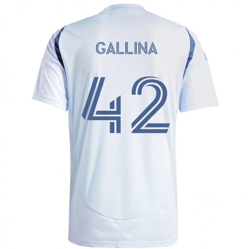 Danxen Kinder Henrique Gallina #42 Hellhimmelblau Blau Auswärtstrikot Trikot 2025/26 T-Shirt