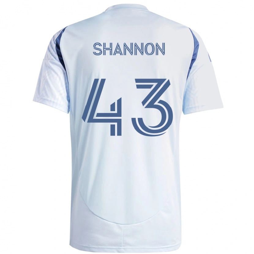 Danxen Kinder Jaylen Shannon #43 Hellhimmelblau Blau Auswärtstrikot Trikot 2025/26 T-Shirt