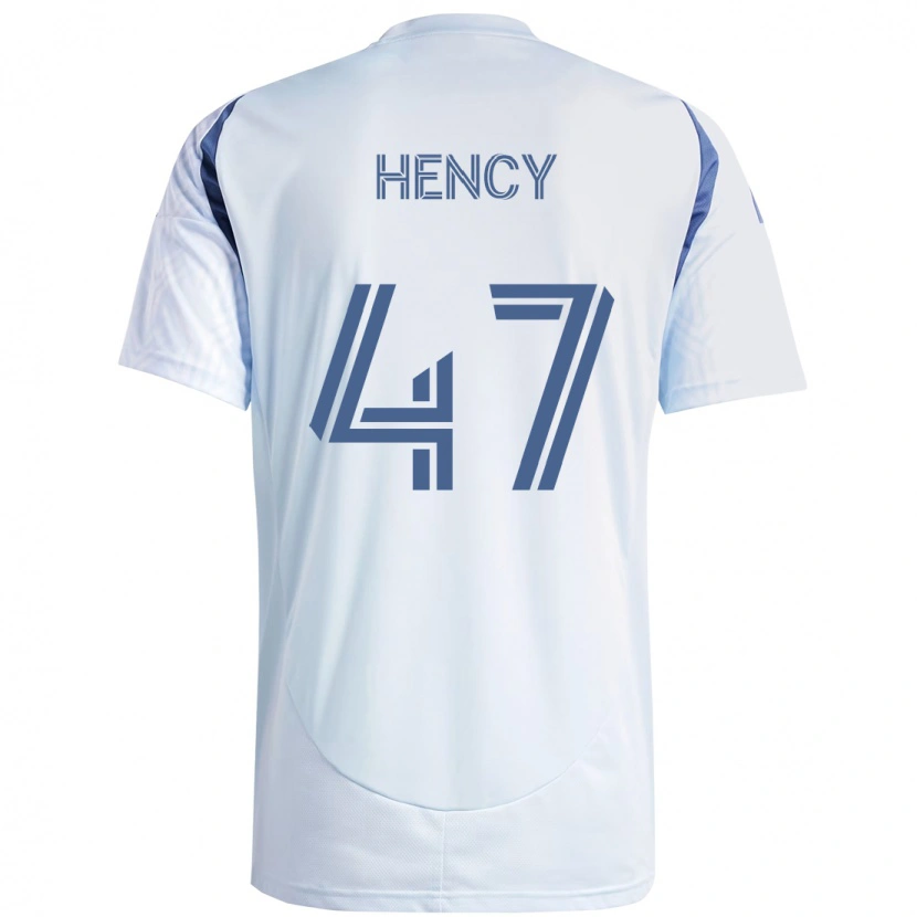 Danxen Kinder Billy Hency #47 Hellhimmelblau Blau Auswärtstrikot Trikot 2025/26 T-Shirt