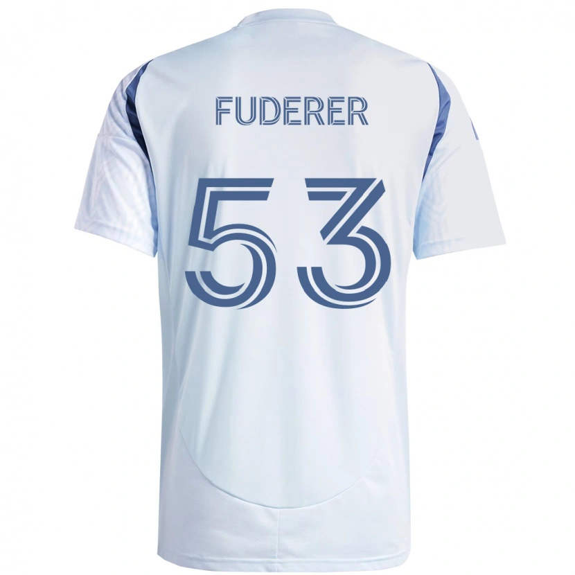 Danxen Kinder Jake Fuderer #53 Hellhimmelblau Blau Auswärtstrikot Trikot 2025/26 T-Shirt